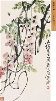 紫藤蜜蜂
