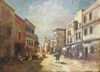 Orientalische Straßenszene, 1900 Orientalische Straßenszene, 1900