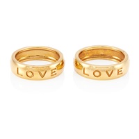 TABBAH: TWO 18K GOLD RINGS