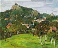 日光岩 布面 油画, 2004