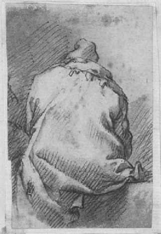 Ein Sitzender Mann Von Hinten Gesehen By Salvator Rosa On Artnet