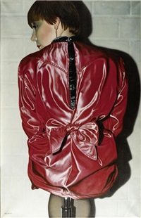 Woman in red, 1980