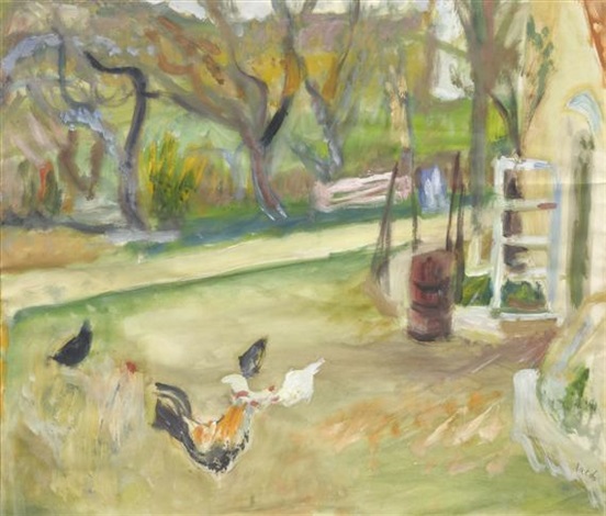 Huhner Im Garten By Walter Jacob On Artnet