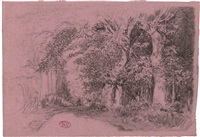 Körbe an einem Hafenkai, im Hintergrund..., 1893 Körbe an einem Hafenkai, im Hintergrund..., 1893