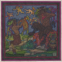 Pan und Satyrknabe, musizierend
