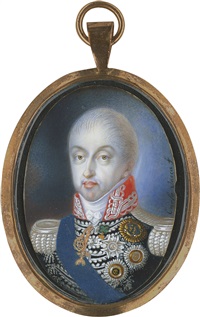 Bildnis Carlo Felice von Savoyen, König , 1825–1830