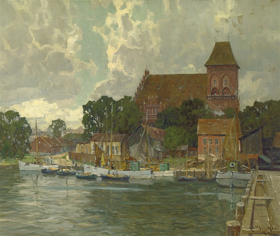 Hafen Von Putzig Danziger Bucht By Erich Mercker On Artnet