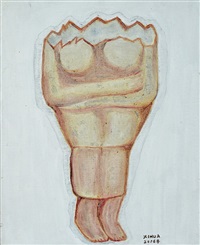 雕像之二 布面油画, 2016