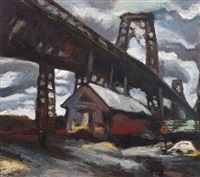 纽约·布鲁克林·威廉斯堡·肯特大桥 布面油画, 2006