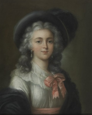 Portrait Einer Jungen Frau Mit Hut By French School 18 On Artnet