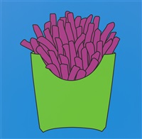 Untitled (chips blue) by Michael Craig-Martin