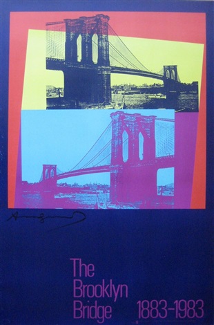 The Brooklyn Bridge Poster Signed By Andy Warhol On Artnet