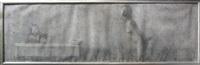 Garcon pres d'une Table et une Nue, 1996