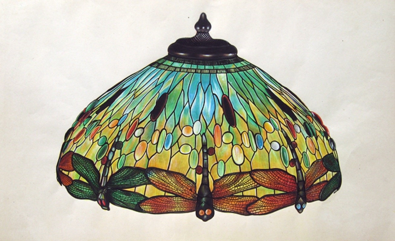 Design For Tiffany Dragonfly Lamp By Louis Comfort Tiffany On Artnet