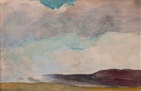 Kilauea and Crater Basin, Noon. Heavy Clouds, 1890
