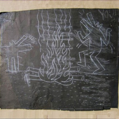 keith haring dog dancing