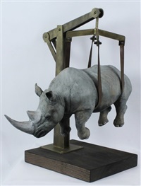 Il peso del tempo sospeso rhino moyen, 2016