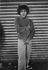 Untitled (Hustler in Front of Gate), ca. 1980