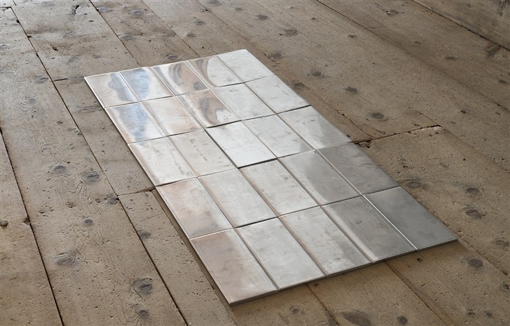 5x5 Tin Rectangle by Carl Andre on artnet