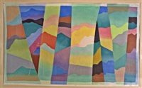 FOREST BYOBU (SPRING MURMER), 2000