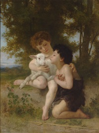 Les Enfants à L'Agneau (The Children with..., 1879