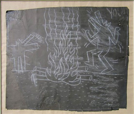 dancing dog keith haring