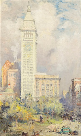 Metropolitan Life Tower Madison Square By Colin Campbell Cooper