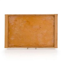 A mid 20th century wooden tray , 1950
