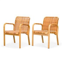 Two late 20th century '45' armchairs, 1950–1999 Two late 20th century '45' armchairs, 1950–1999