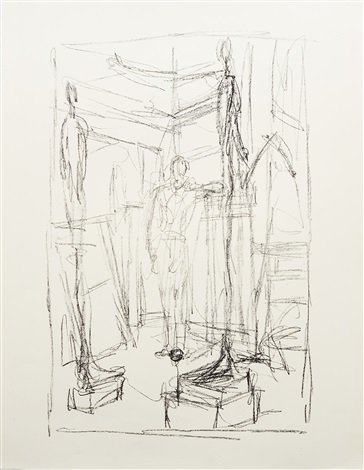 alberto giacometti figure drawings