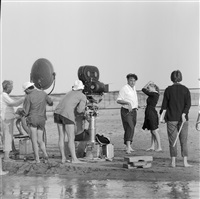 Fellini on the set of “La Dolce Vita”, Italy 1969 