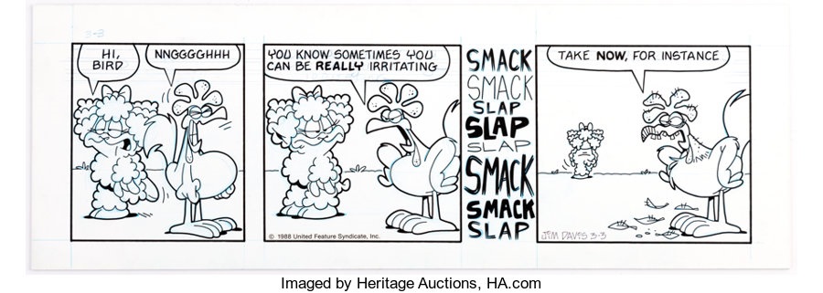 Jim Davis Us Acres Daily Comic Strip Original Art Dated 3 3 United Feature Syndicate 19 By Jim Davis On Artnet