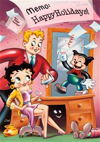 Leslie Cabarga Betty Boop Greeting Card..., 1980