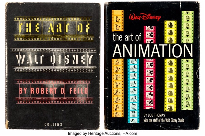 Assortment of Rare Disney Art Books Group of 3 Walt Disney, c. 1940-50s