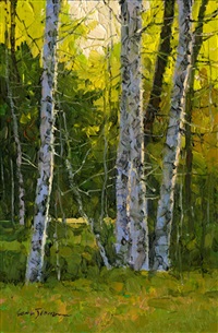 Birches in Gold
