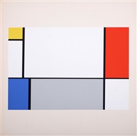 Composition in Red, Yellow, Blue, and Gray, 1967