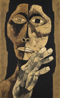 Cabeza y mano, 1987