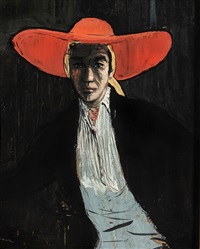 Figure in a Wide-brimmed Red Hat, 1955–1975