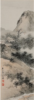 隐溪闲居图