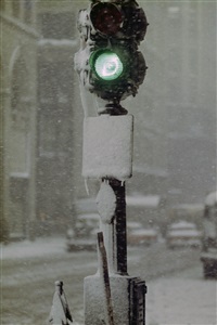 Green Light Against Grey, New York, 1960