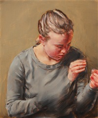 Girl with Hands 9, 2013