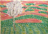 Sunset View From Caterpillar Hill (76-W15), 1976