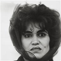 Puerto Rican Woman with a Beauty Mark, NYC,, 1969