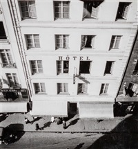 Hotel Façade From Above, Paris, (Façade de..., 1935
