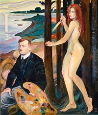 Le peintre et son modèle - Munch, 2010