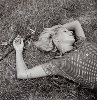 Female Model Stretched Out on the Grass,..., 1934