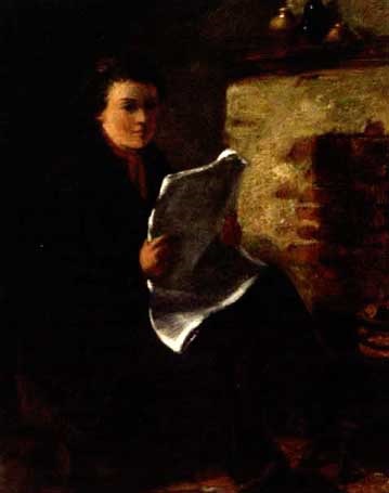 Reading By The Fire By Edward Charles Barnes On Artnet