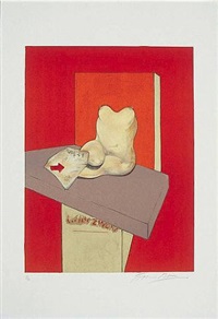 Etude de corps humain d'après Ingres, 1984