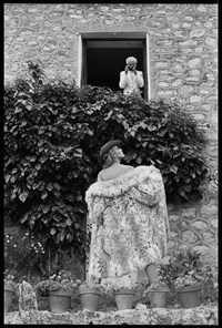 Jerry Hall and Jacques Henri Lartigue, Nice, , 1983