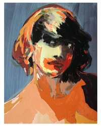 Makeup (Orange and Shadows), 2021